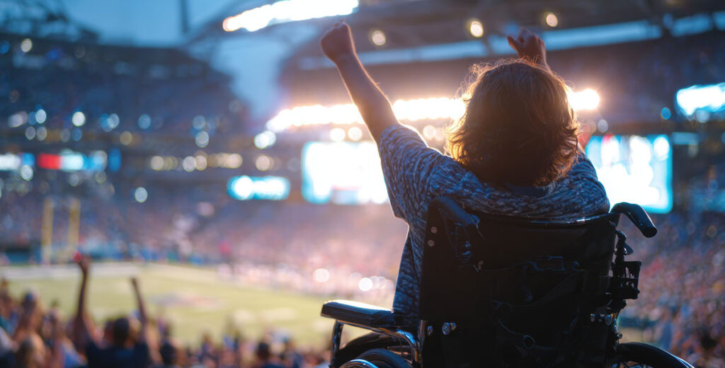 Accessible sports stadium